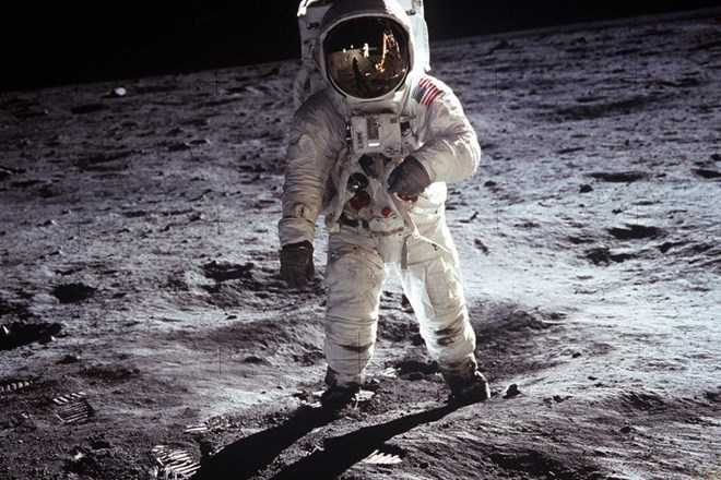 Astronavt Buzz Aldrin.