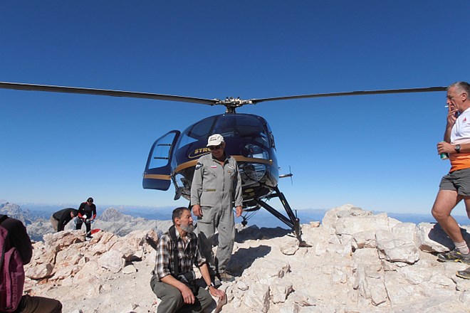 S helikopterjem pristali na vrhu Triglava