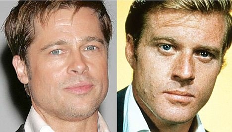 Kot dvojčka: Modrooka svetlolasca Brad Pitt in Robert Redford.