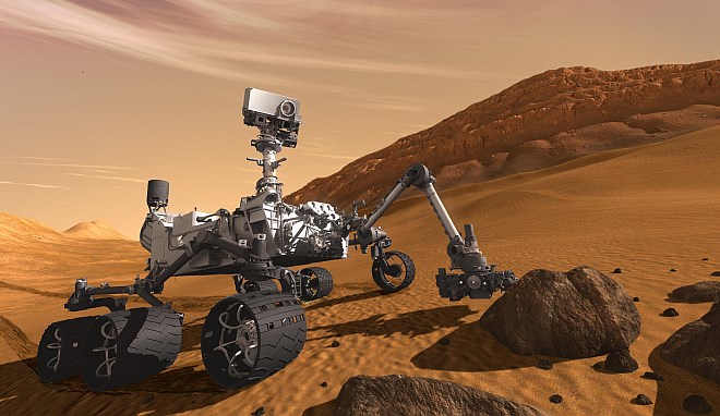 Vozilo Radovednost na poti proti Marsu, v kraterju Gale naj bi pristalo poleti 2012