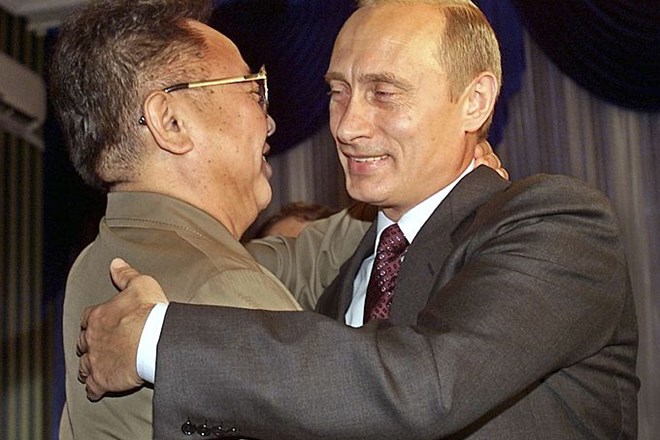 Kim z Vladimirjem Putinom.