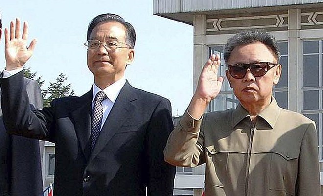 Kim s kitajskim premierjem.