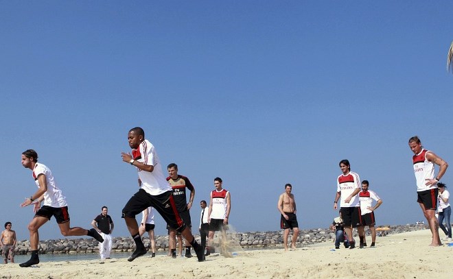 Foto: Nogometaši Milana na pripravah v toplem Dubaju