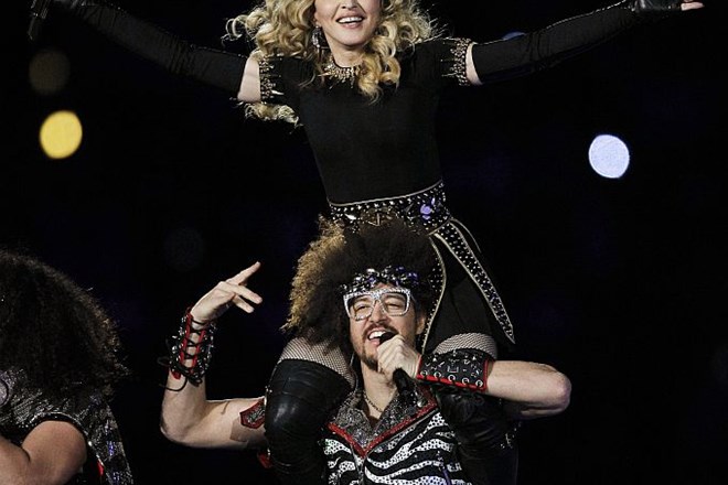 Madonna in Redfoo, glavni pevec skupine LMFAO