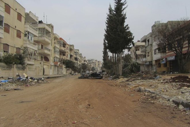 Razdejanje v Homsu.