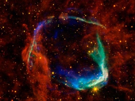Posnetek ostanka supernove.
