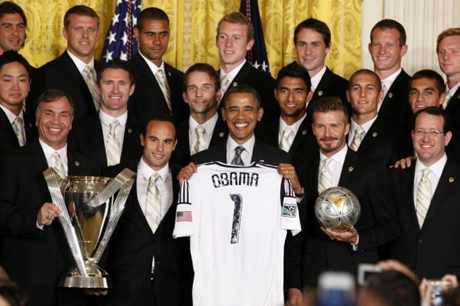 Ameriški predsednik je v Beli hiši sprejel prvake lige MLS.