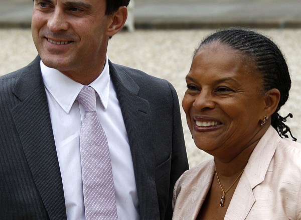 Christiane Taubira (desno) - ministrica za pravosodje.