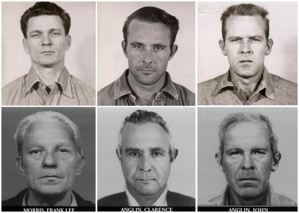 Trije pobegli kaznjenci - pred 50 leti in kakršni bi bili videti danes