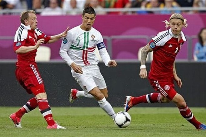 Portugalci so ugnali Dance s 3:2, čeprav njihov zvezdnik Cristiano Ronaldo danes ni imel svojega dne.