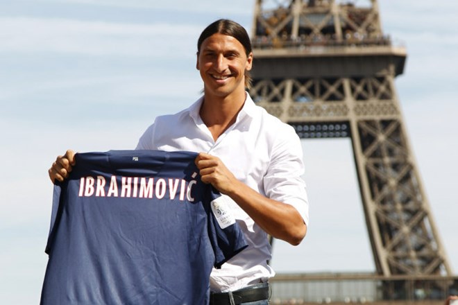Ibrahimović je danes pripotoval v Pariz.