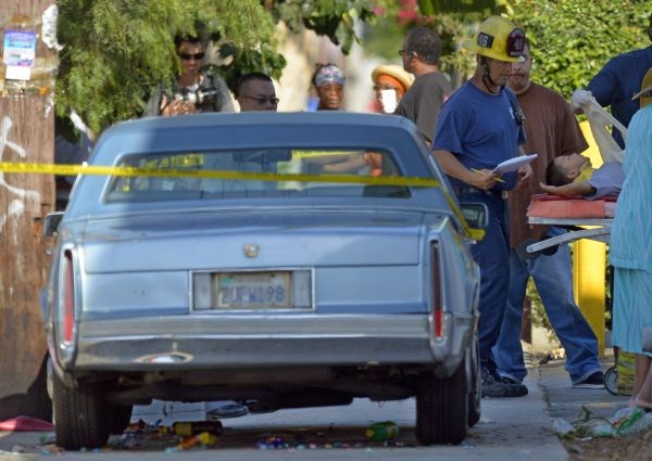 Foto: Stoletni voznik v Los Angelesu poškodoval 11 ljudi, štirje otroci v kritičnem stanju