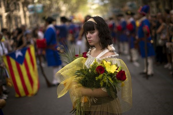 Foto: V Barceloni več kot milijon ljudi za neodvisnost Katalonije