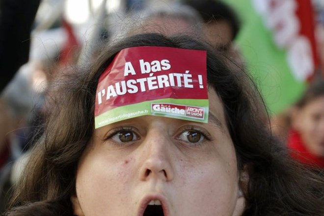 Foto: 50 tisoč Francozov protestiralo proti varčevalni politiki EU