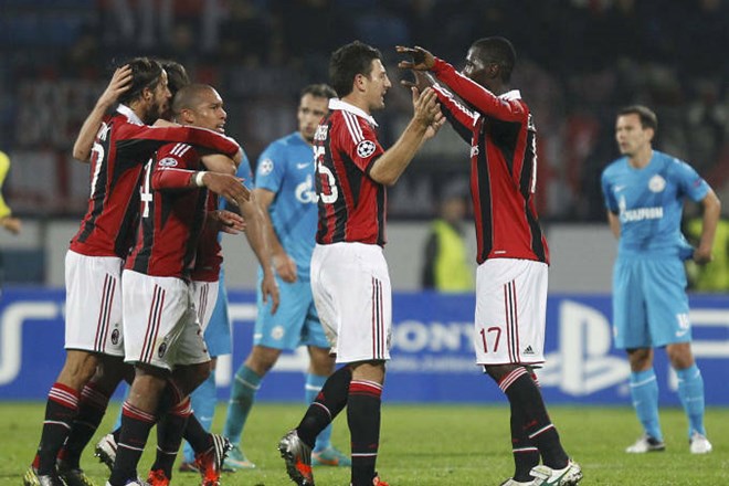 Milan je na gostovanju pri Zenitu slavil s 3:2.