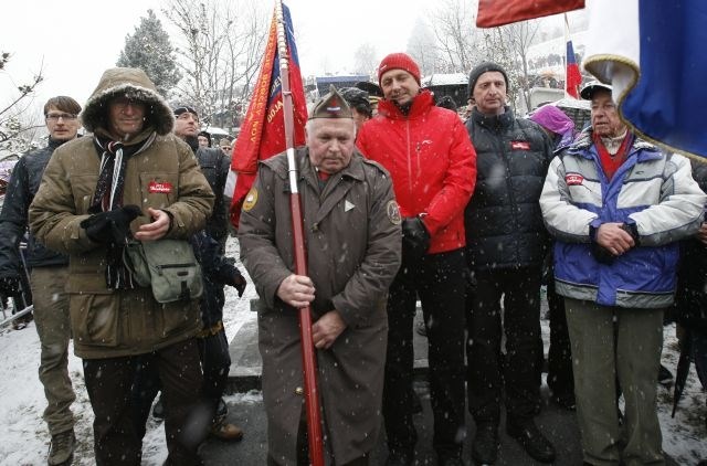 Zgodovinar Božo Repe in predsednik republike Borut Pahor. (Foto: Tomaž Skale) 