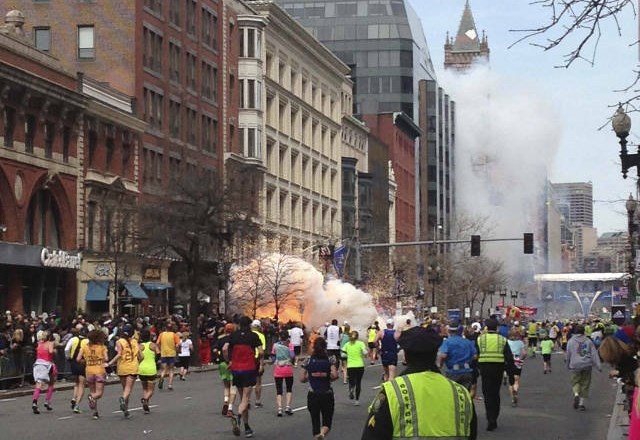 Krvavi cilj bostonskega  maratona
