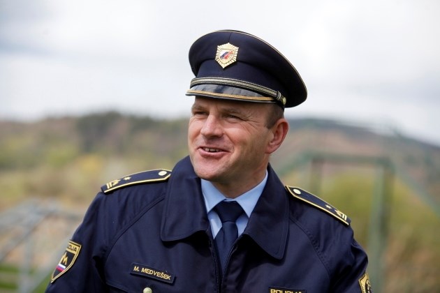Marko Medvešek, vodja oddelka za šolanje službenih psov v slovenski policiji  Foto: Luka Cjuha 