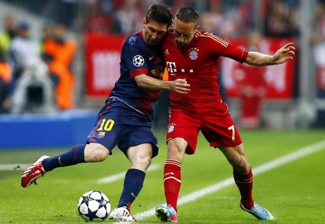 Lionel Messi je bil v prvem polčasu povsem neopazen. (Foto: Reuters) 