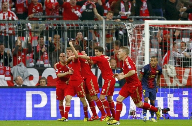 Bayern se je veselil visoke zmage nad Barcelono. (Foto: Reuters) 