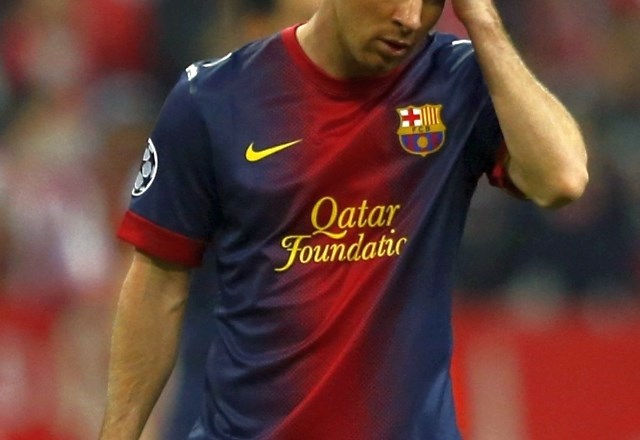 Messija je po tej tekmi poleg stegenske mišice verjetno bolela tudi glava. (Foto: Reuters) 