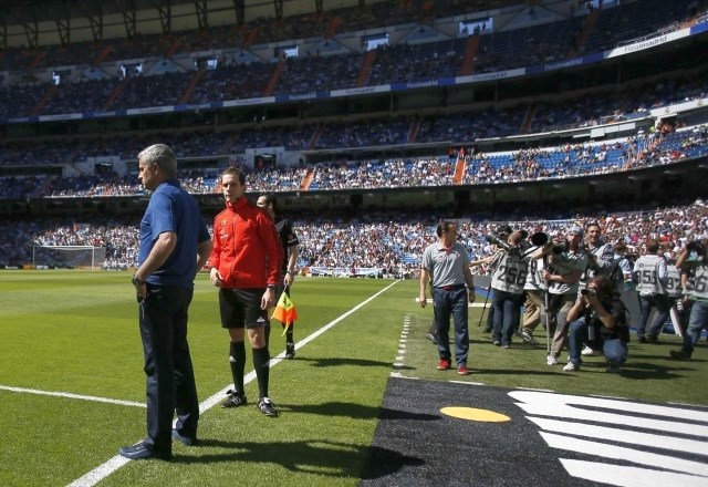 Mourinho je zadnjič vodil tekmo v Madridu. (Foto: Reuters) 