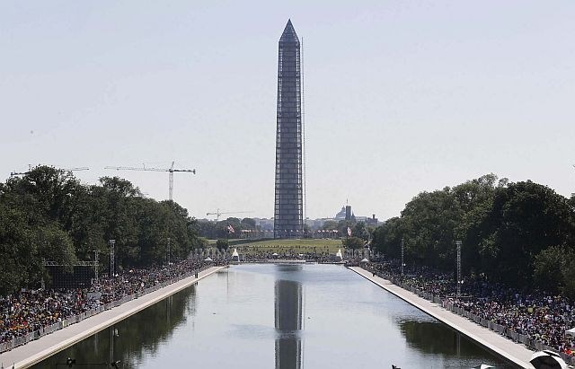 "Imam sanje": Več tisoč udeležencev shoda ob obletnici pohoda na Washington (foto)