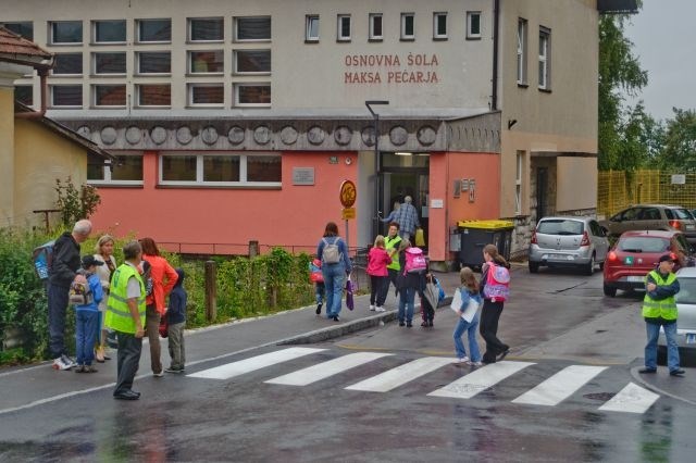Prvi šolski dan v OŠ Maksa Pečarja v Črnučah (Foto: Tomaž Zajelšnik) 