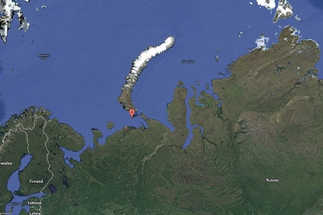 Lokacija, kjer se nahaja Gazpromova ploščad Prirazlomnaya. (Foto: Reuters) 