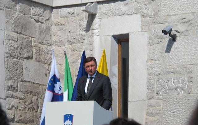 Pahor na Cerju: Za svetovni mir si je treba aktivno prizadevati (foto)
