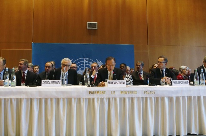 Začetek mirovne konference za Sirijo v Montreuxu. (Foto: Reuters) 