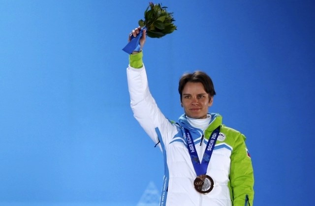Teja Gregorin je dobila bronasto odličje za tretje mesto na zasledovalni tekmi biatlonk. (Foto: Reuters) 