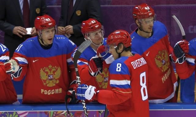 Za Rusijo je Aleksander Ovečkin prvi zadetek dosegel že v drugi minuti. (Foto: Reuters) 