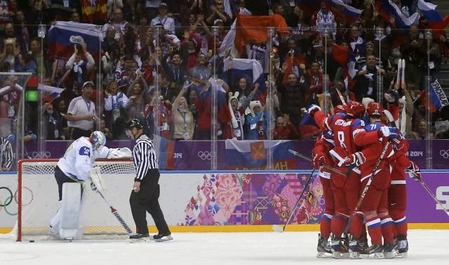 Rusi so s 5:2 premagali Slovenijo. (Foto: Reuters) 
