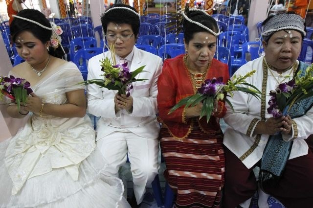 Tradicionalna tajska poroka. 
