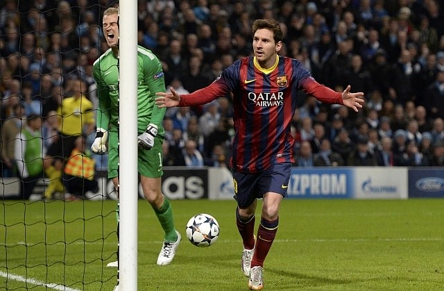 Lionel Messi je v 54. minuti zadel z bele točke in načel City. (Foto: Reuters) 