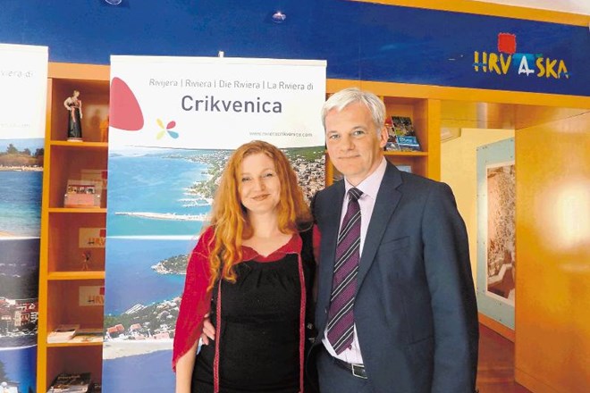 Marijana Biondić, direktorica Turistične skupnosti Crikvenica, in Goran Blažić, direktor predstavništva Hrvaške turistične...