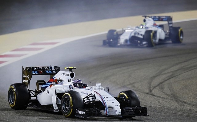 Williamsova dirkača tokrat nista poskrbela za kakšno dramo, čeprav sta večino dirke vozila drug za drugim. (Foto: Reuters) 