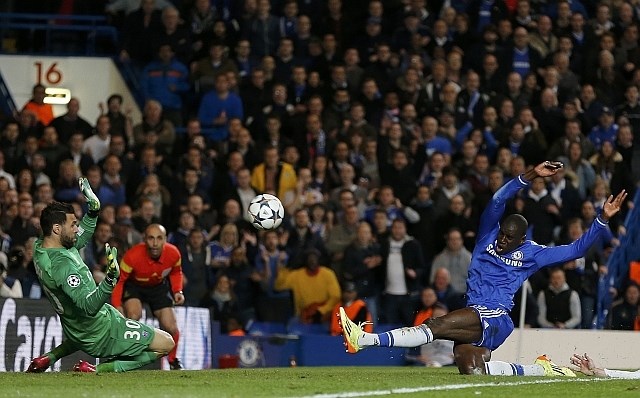 Takole je v 87. minuti zadel Djemba Ba in osrečil Stamford Bridge. (Foto: Reuters) 