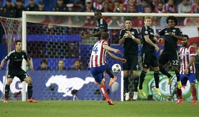 Večino tekme je Atletico napadal, a ni uspel prebiti obrambnega zidu Chelseaja. (Foto: Reuters) 