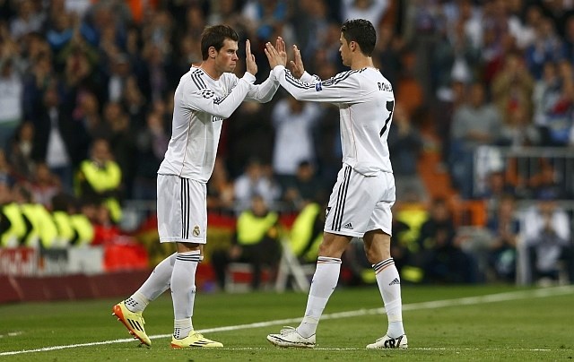 Ronaldo in Bale tokrat nista igrala skupaj, saj je Portugalec Valižanu v 72. minuti prepustil mesto v enajsterici Reala....