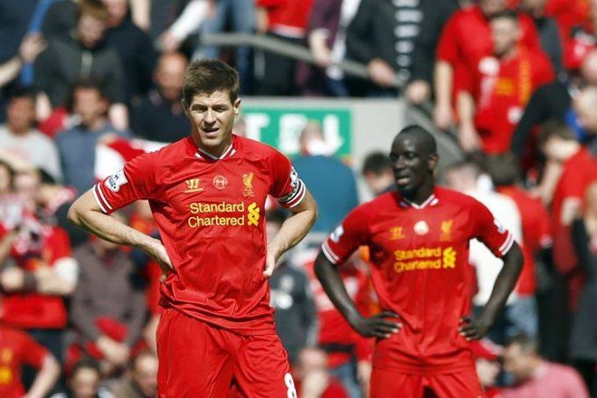 Osmoljenec srečanja je bil kapetan Liverpoola Steven Gerrard. (Foto: Reuters) 