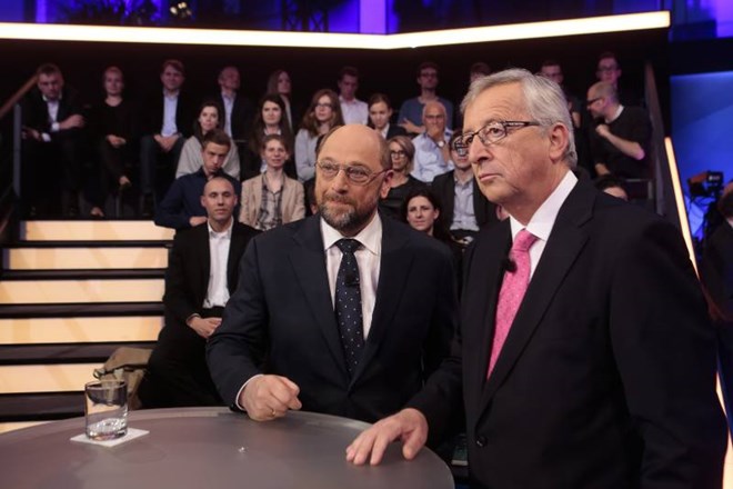 Martin Schulz in Jean-Claude Juncker sta si bila v tretjem soočenju enotna tudi glede namigov nekaterih držav članic, da bi...