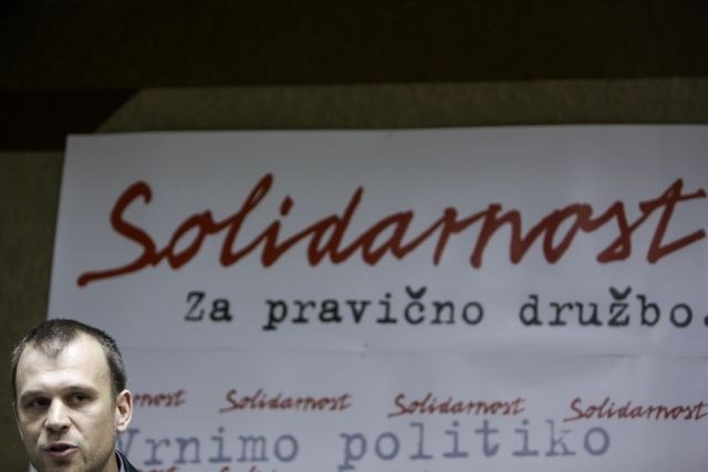 Predsednik stranke Solidarnost Uroš Lubej. 