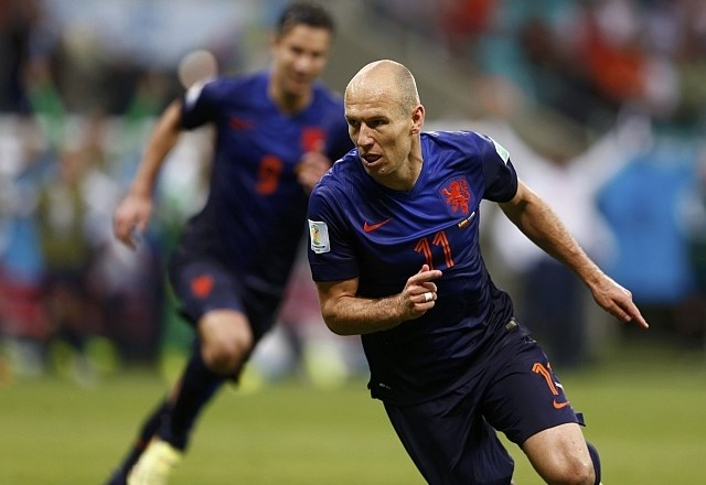 Robben je v 53. minuti popeljal Nizozemce v vodstvo. (foto: Reuters) 