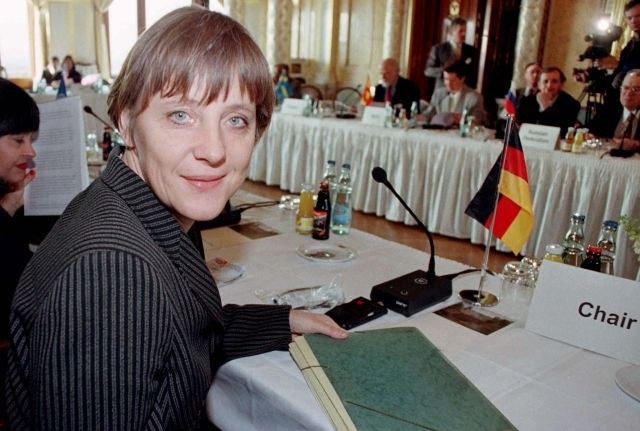 Angela Merkel še kot ministrica za okolje (marec 1997). 