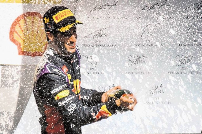 Avstralec Daniel Ricciardo, junak dirke v Belgiji 