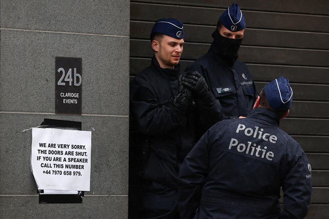 #foto Bruselj: Policija odredila zaprtje desničarske konference