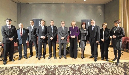 Najvplivnejši pravniki  v letu  2009  (z leve): direktor IUS Software  Tomaž Iskra,   pravniki France Bučar, Aleksander...