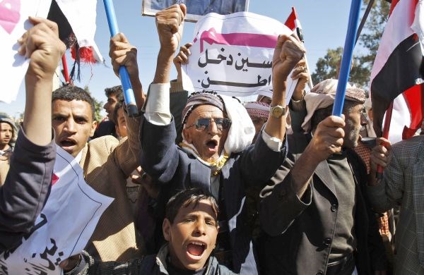 Podporniki vlade v Jemnu.